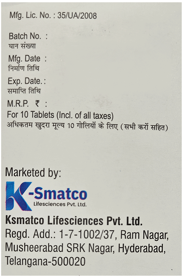 Ccetate 667mg Tablet 10s