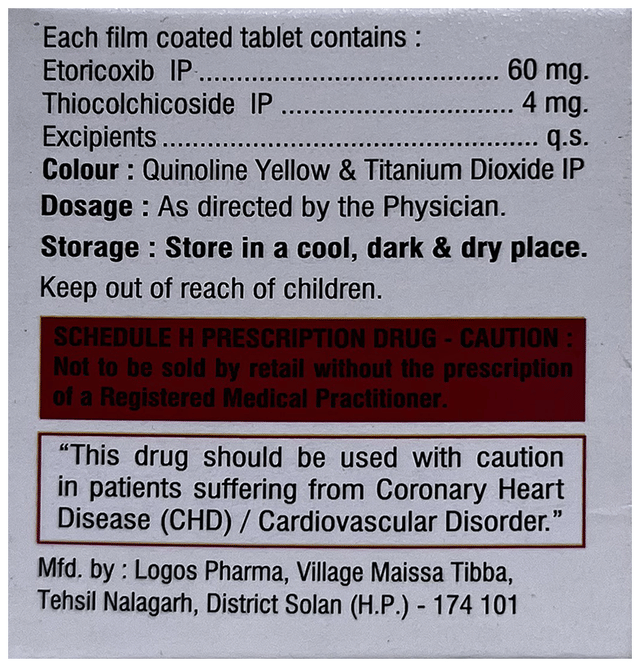 Etorit MR Tablet 10s Rithviks Ind