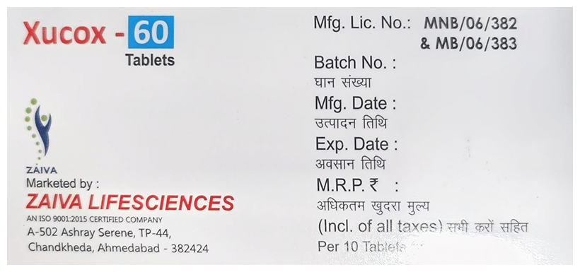 Xucox 60 Tablet