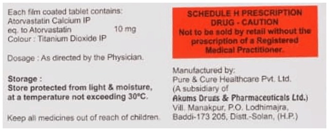 Atorcad 10mg Tablet 10s