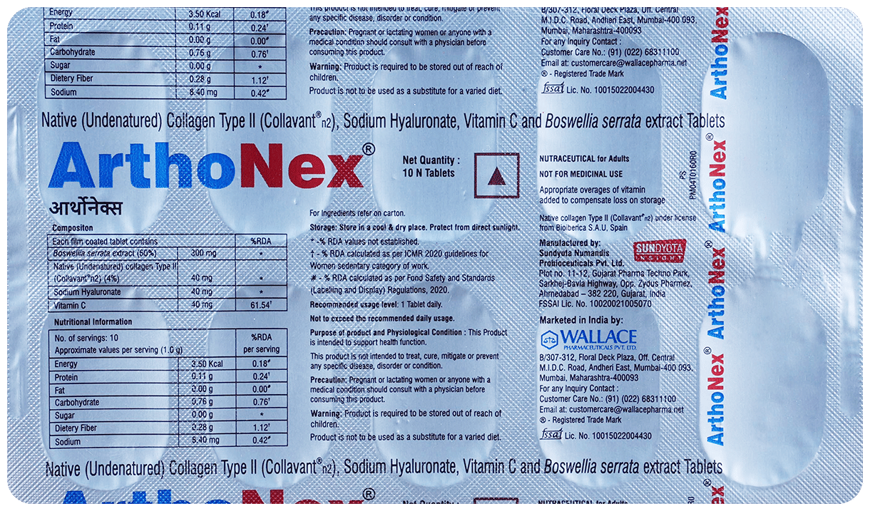 ARTHONEX TABLET 10'S - Scraped Image