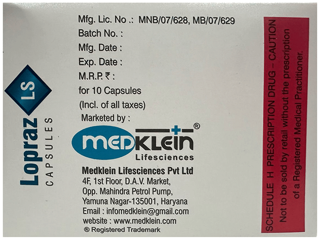 Lopraz LS 40/75mg Capsule ER 10s