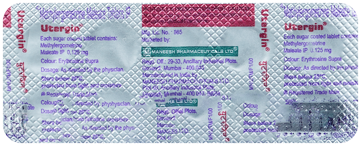 UTERGIN TABLET 10'S - Scraped Image