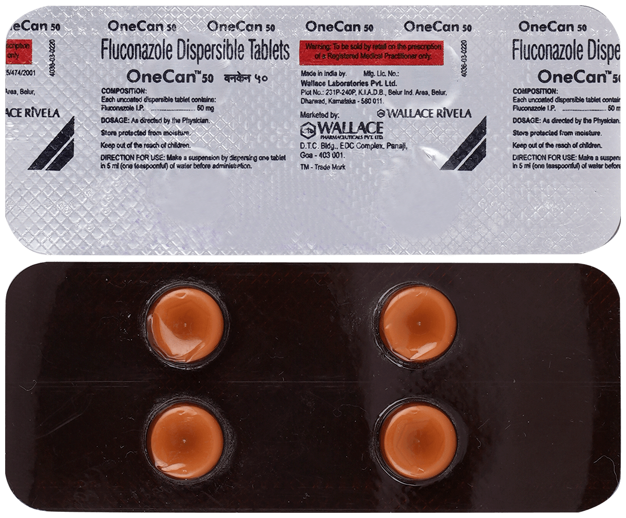 ONE CAN 50 TAB 4'S 4'S - Scraped Image