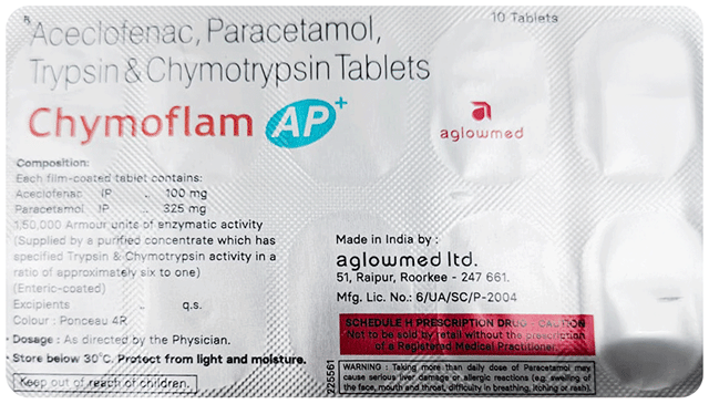 Chymoflam AP Plus Tablet 10s