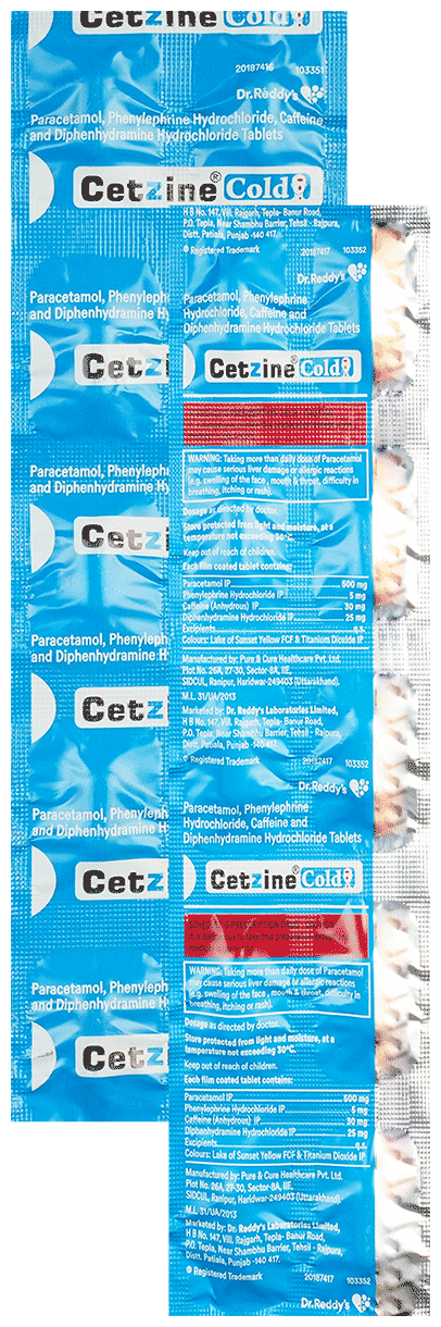 Cetzine Cold Tablet 10s