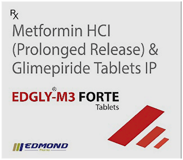 Edgly M 3/1000mg Forte Tablet PR 15s