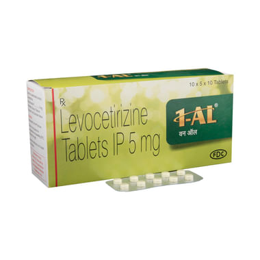 1 AL(Levocetirine) 5MG TABLET  उपयोग, फायदे, खुराक, सावधानियां तथा साइड इफेक्ट? |