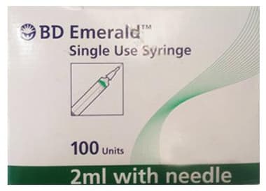 Emerald 2ml Syringe With 23g Needle Buy Box Of 100 Syringes At Best Price In India 1mg