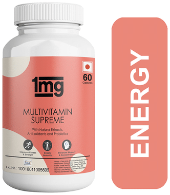 1mg Multivitamin Supreme Immunity Booster Zinc, Calcium and Vitamin D Capsule