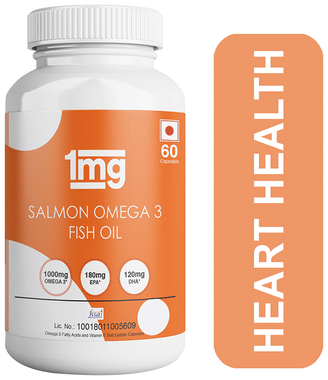 1mg Salmon Omega 3 Fish Oil Capsule