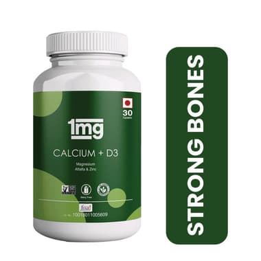 1mg Calcium Vitamin D3 Joint Health Immunity Zinc Magnesium And Alfalfa Tablet Buy Bottle Of 60 Tablets At Best Price In India 1mg