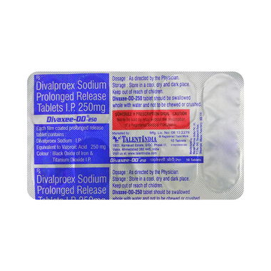 Valance Od 250 Tablet Pr View Uses Side Effects Price And Substitutes 1mg