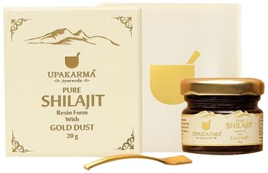 Upakarma Ayurveda Pure Shilajit Resin Form with Gold Dust