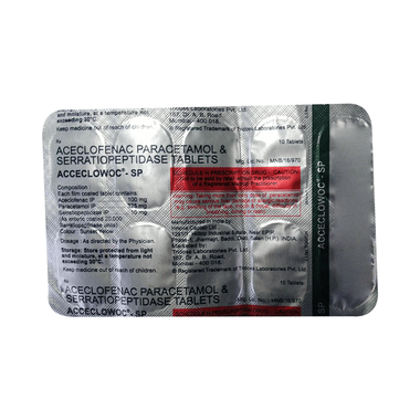 Aceloflam Sp Tablet View Uses Side Effects Price And Substitutes 1mg