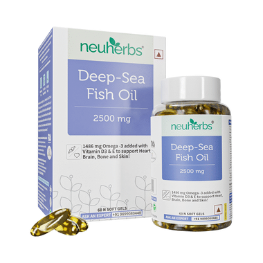 Neuherbs Deep-Sea Fish Oil 2500mg Soft Gels