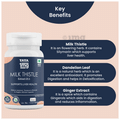 Tata 1mg Milk Thistle Capsules for Liver Detox, 70% Silymarin with Dandelion & Ginger thumbnail