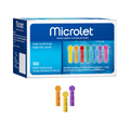 Glucose Test Strips and Lancet Combo Pack of Contour Plus Blood Glucose 50 Test Strip and Microlet Colored 100 Lancets thumbnail