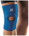 LP 708 Standard Knee Support Open Patella Single Small Blue thumbnail