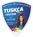 Tuskca Calcium with Vitamin D3 Sugar Free Mixed Fruit Chewable Tablet thumbnail