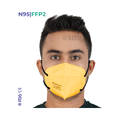 Care View Universal Yellow CV1221 N95 FFP2 Certified Earloop with 6 Layers Filtration Protective Mask thumbnail