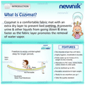 Newnik Cozymat, Dry Sheet (Size: 200cm X 260cm) Double Bed Firoza thumbnail