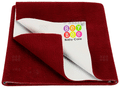 Bey Bee Waterproof Baby Bed Protector Dry Sheet for New Born Babies (70cm X 50cm) Small Maroon thumbnail