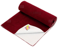Bey Bee Waterproof Baby Bed Protector Dry Sheet for New Born Babies (70cm X 50cm) Small Maroon thumbnail