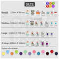 Bey Bee Waterproof Baby Bed Protector Dry Sheet for New Born Babies (70cm X 50cm) Small Royal Blue thumbnail