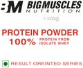 Big Muscles Zero Protein Powder 100% Whey Isolate Rich Chocolate thumbnail