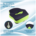 Sleepsia Advance Orthopaedic Coccyx Seat Cushion/Pillow with Memory Foam Green thumbnail