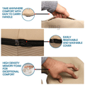 Sleepsia Advance Orthopaedic Coccyx Seat Cushion/Pillow with Memory Foam Beige thumbnail