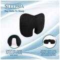 Sleepsia Advance Orthopaedic Coccyx Seat Cushion/Pillow with Memory Foam Black U Shaped thumbnail