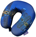 Viaggi Super Soft Memory Foam Neck Pillow City Blue thumbnail