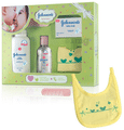 Johnson's Baby Care Collection Gift Box with Organic Cotton Bib & Baby Comb - 5 Gift Items thumbnail