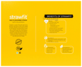Strawfit Milk Flavouring Straw with Colostrum Cheerful Chocolate, Bon Vanilla & Strawberry Bliss thumbnail