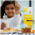 Strawfit Milk Flavouring Straw with Colostrum Cheerful Chocolate, Bon Vanilla & Strawberry Bliss thumbnail