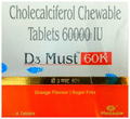 D3 Must 60K Tablet Orange Sugar Free thumbnail
