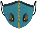 SanNap N95 Anti Pollution Reusable & Washable with Twin Breathing Valves Face Mask Teal thumbnail