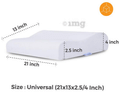 Fovera Orthopedic Memory Foam Cervical Pillow Standard White thumbnail