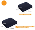 Fovera Tri-Foam Seat Cushion Large Mesh Black thumbnail