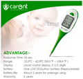 Carent DMT4326 Waterproof Premium Digital Flexible Thermometer Green thumbnail