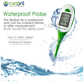 Carent DMT4326 Waterproof Premium Digital Flexible Thermometer Green thumbnail