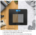 Health Sense PS 115 Dura-Glass Digital Personal Body Weighing Scale Black thumbnail