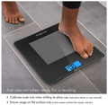 Health Sense PS 115 Dura-Glass Digital Personal Body Weighing Scale Black thumbnail