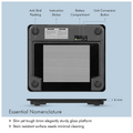 Health Sense PS 115 Dura-Glass Digital Personal Body Weighing Scale Black thumbnail