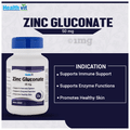 HealthVit Zinc Gluconate 50mg Capsule thumbnail