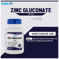 HealthVit Zinc Gluconate 50mg Capsule thumbnail