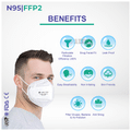 Care View Universal CV1221 N95 FFP2 Certified Earloop with 6 Layers Filtration Protective Mask thumbnail