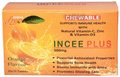 Incee Plus Vitamin C,D3,Zinc Chewable Tablet Orange Sugar Free thumbnail